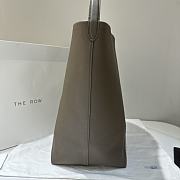	 The Row N/S Park Textured-Leather Large Tote In Dove Grey - 5