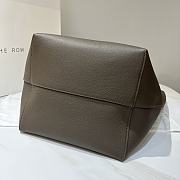 	 The Row N/S Park Textured-Leather Large Tote In Dove Grey - 4