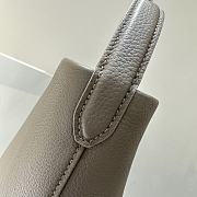 	 The Row N/S Park Textured-Leather Large Tote In Dove Grey - 2