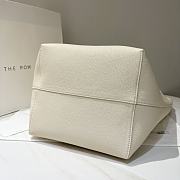 The Row N/S Park Textured-Leather Large Tote In White - 2