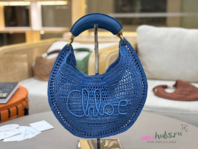 	 Chloe Banana Bag Blue - 36*21.5cm - 1