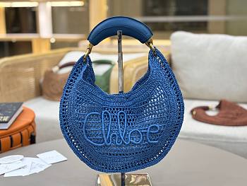 	 Chloe Banana Bag Blue - 36*21.5cm