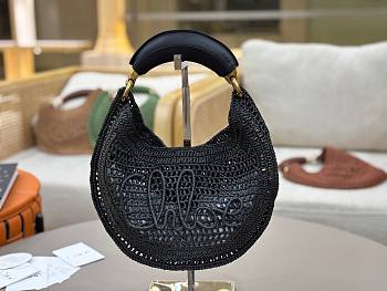 	 Chloe Banana Bag Black - 36*21.5cm
