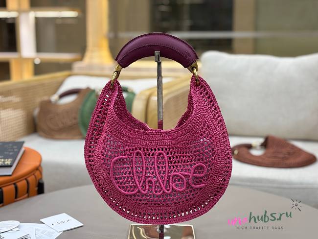 	 Chloe Banana Bag Pink - 36*21.5cm - 1