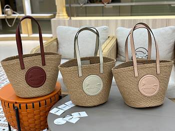 Chloé Horse Medal Basket Bag Natural Fibres - 46*27x*30cm