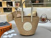 Chloé Horse Medal Basket Bag Natural Fibres - 46*27x*30cm - 4
