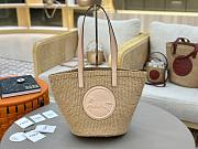 Chloé Horse Medal Basket Bag Natural Fibres - 46*27x*30cm - 3