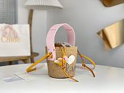 Chloe Small Woody Basket In Natural Fibers - 17*16*16cm - 6