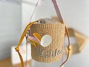 Chloe Small Woody Basket In Natural Fibers - 17*16*16cm - 4