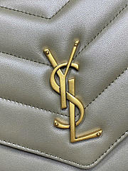 YSL loulou medium in matelassé lambskin green - 29 x 17 x 8 CM - 6