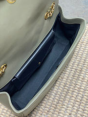 YSL loulou medium in matelassé lambskin green - 29 x 17 x 8 CM - 3