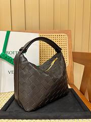 Bottega Veneta Wallace Intrecciato In Leather Brown - 20x13x9.5cm - 2