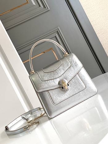 Bvlgari Serpenti Forever Medium Top Handle Bag - 18*15*9.5Cm