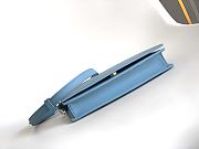 	 Bvlgari Blue Leather Chain Bag - 19 X 10.5 X 4.5 Cm - 2