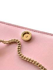 	 Bvlgari Pink Leather Chain Bag - 19 X 10.5 X 4.5 Cm - 2