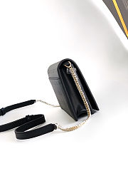 	 Bvlgari Black Leather Chain Bag - 19 X 10.5 X 4.5 Cm - 2