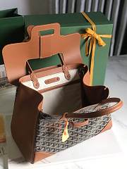 	 Goyard Saigon Tote Brown & Black - 34x18x24cm - 3