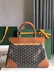 	 Goyard Saigon Tote Brown & Black - 34x18x24cm - 2