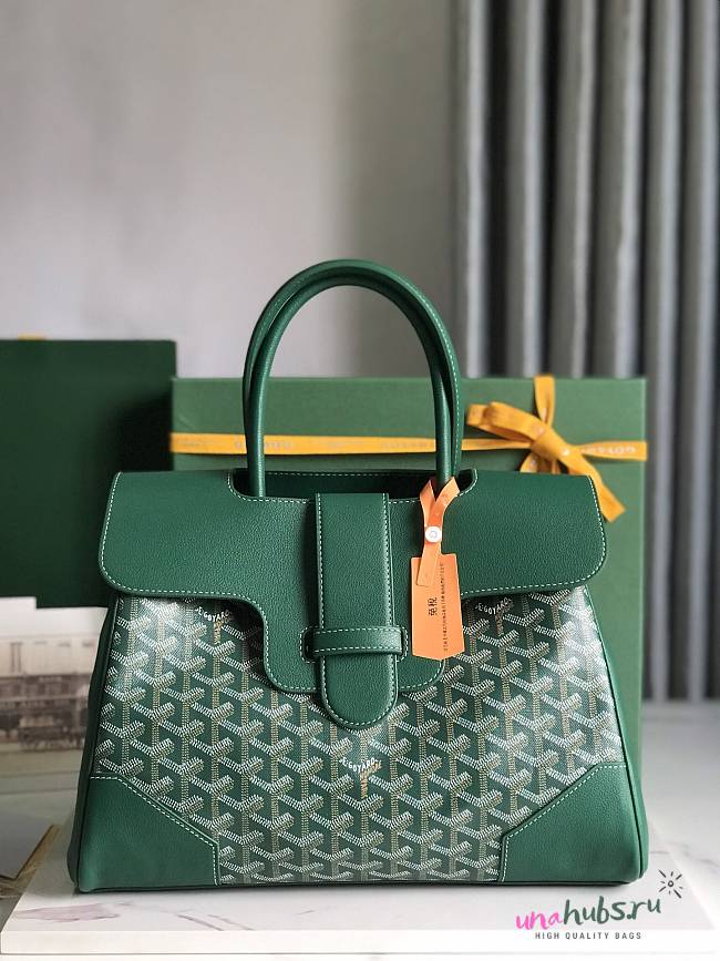 	 Goyard Saigon Tote Green - 34x18x24cm - 1