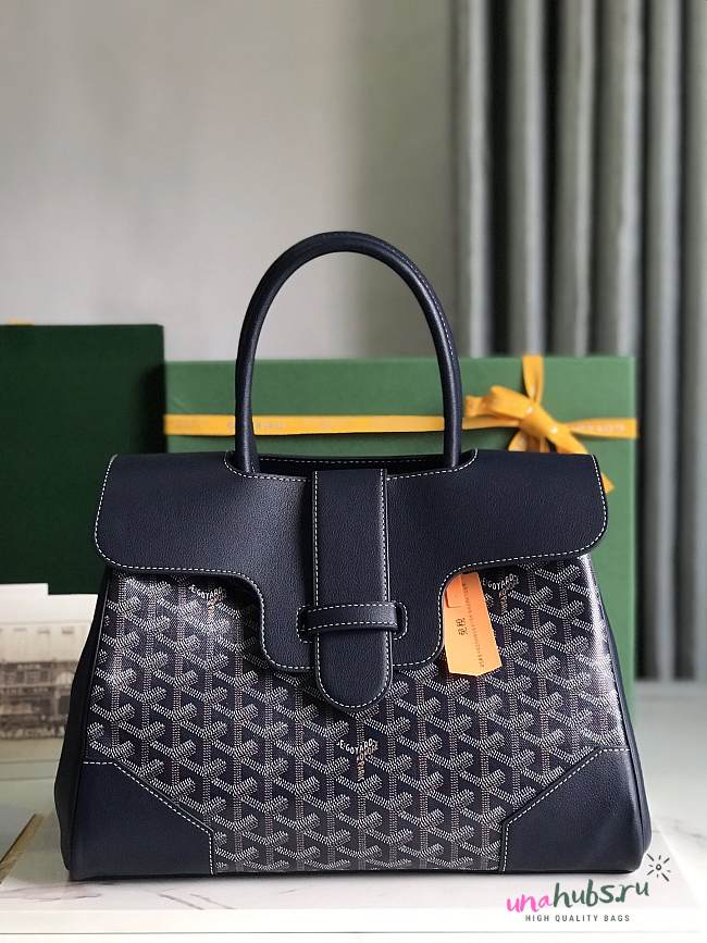 	 Goyard Saigon Tote Navy - 34x18x24cm - 1