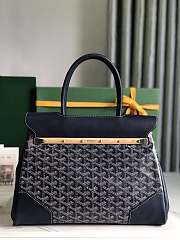 	 Goyard Saigon Tote Navy - 34x18x24cm - 6