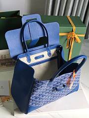 	 Goyard Saigon Tote Blue - 34x18x24cm - 6