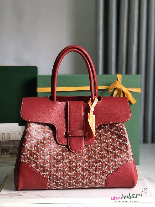 	 Goyard Saigon Tote Red - 34x18x24cm - 1