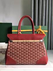 	 Goyard Saigon Tote Red - 34x18x24cm - 6