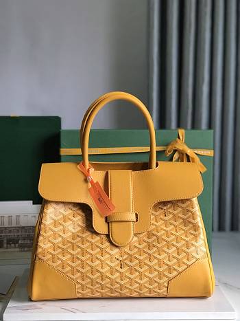 	 Goyard Saigon Tote Yellow - 34x18x24cm