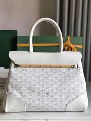 	 Goyard Saigon Tote White - 34x18x24cm - 6