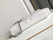 Givenchy Voyou White & Silver Hardware Shoulder Bag - 40x27x6.5CM - 5