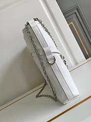 Givenchy Voyou White & Silver Hardware Shoulder Bag - 40x27x6.5CM - 3