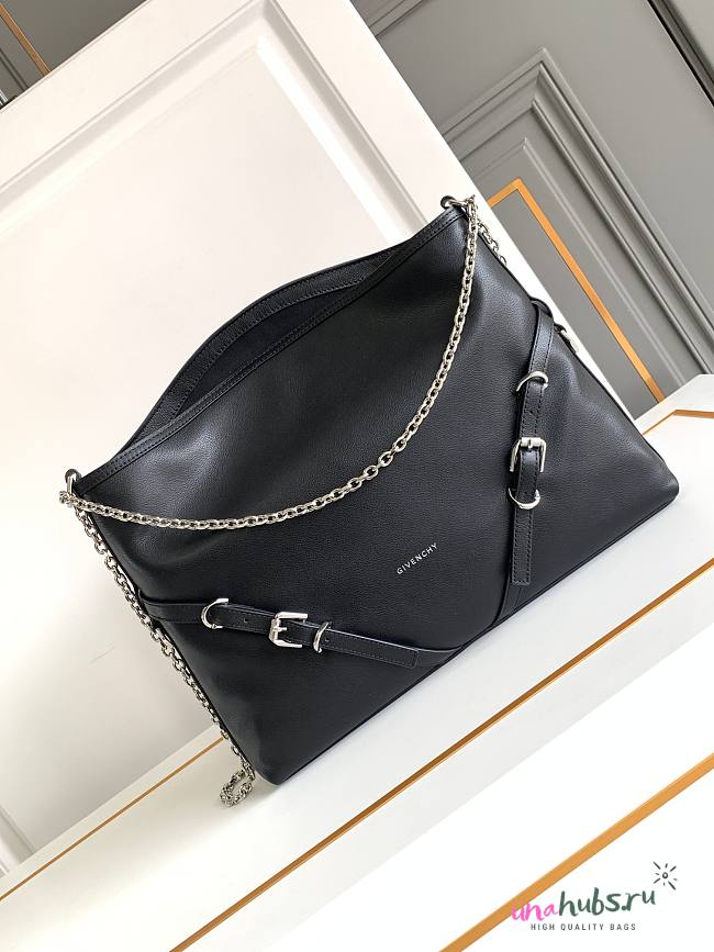 	 Givenchy Voyou Black Shoulder Bag 02 - 40x27x6.5CM - 1