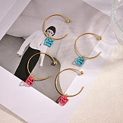 Givenchy 4G LIQUID EARRINGS IN METAL AND RESIN - 1