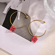 Givenchy 4G LIQUID EARRINGS IN METAL AND RESIN - 2