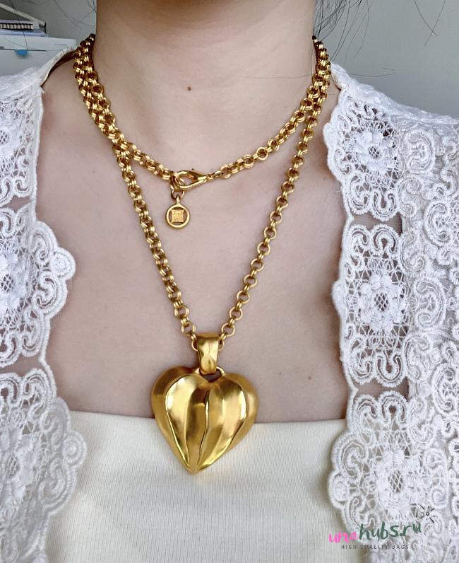Givenchy Vintage Heart Pendant Necklace - 1