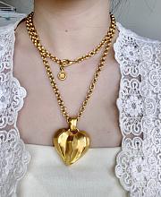 Givenchy Vintage Heart Pendant Necklace - 1