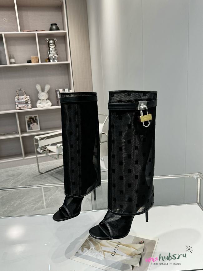 Givenchy Shark Lock Stiletto sandal boots - 1