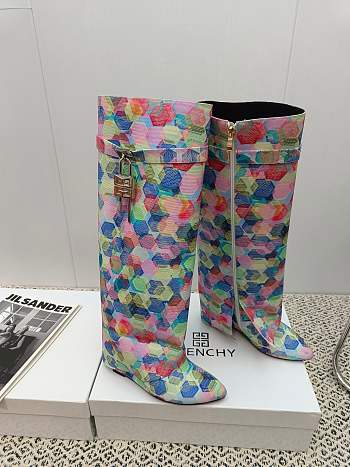 Givenchy Shark Lock Boots Multicolor
