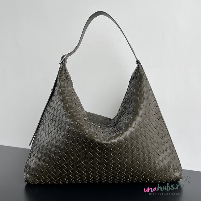 	 Bottega Veneta Traveller Hobo Green Bag - 58x46x10cm - 1