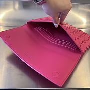 Bottega Veneta Pink Flap Pouch in Intrecciato Nappa - 26x19x1.5 cm - 2