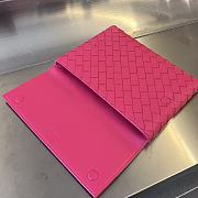 Bottega Veneta Pink Flap Pouch in Intrecciato Nappa - 26x19x1.5 cm - 3