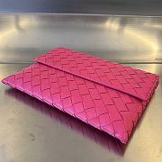 Bottega Veneta Pink Flap Pouch in Intrecciato Nappa - 26x19x1.5 cm - 4