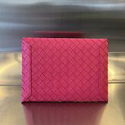 Bottega Veneta Pink Flap Pouch in Intrecciato Nappa - 26x19x1.5 cm - 6