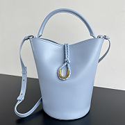 	 Bottega Veneta Liberta Bucket Bag In Blue - 30x18x18cm - 1