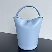 	 Bottega Veneta Liberta Bucket Bag In Blue - 30x18x18cm - 6