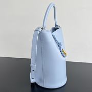 	 Bottega Veneta Liberta Bucket Bag In Blue - 30x18x18cm - 4