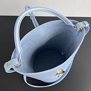 	 Bottega Veneta Liberta Bucket Bag In Blue - 30x18x18cm - 3