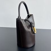 	 Bottega Veneta Liberta Small Bucket Bag In Brown - 22x18x15cm - 4