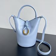 	 Bottega Veneta Liberta Small Bucket Bag In Blue - 22x18x15cm - 1